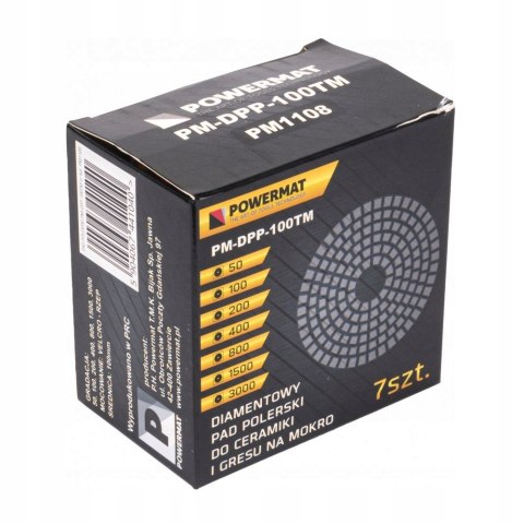 ZESTAW TARCZ POLERSKICH PM-DPP-100TS POWERMAT 7 SZT.