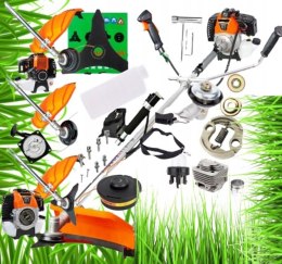 6,1KM KOSA SPALINOWA PODKASZARKA KOSIARKA +TARCZA +GŁOWICA +SZELKI mocna