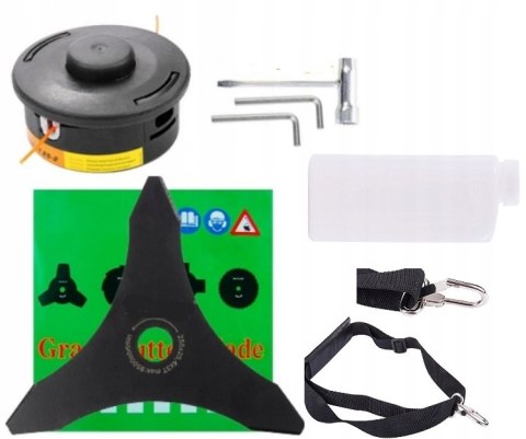 6,1KM KOSA SPALINOWA PODKASZARKA KOSIARKA +TARCZA +GŁOWICA +SZELKI mocna