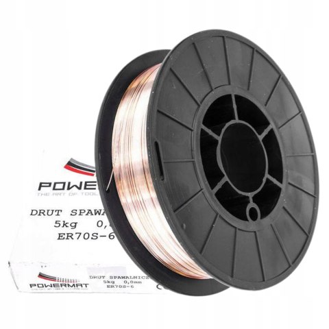 DRUT SPAWALNICZY 0,8MM POWERMAT 5KG DO MIGOMATU SZPULA DO SPAWANIA ER70S-6