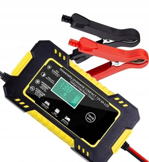 Inteligentny prostownik akumulatorowy LCD 12V / 6A