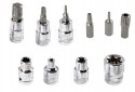KLUCZE NASADOWE NASADKI GWIAZDKA BITY TORX 3/8'' ZESTAW KLUCZY NASADEK 34el
