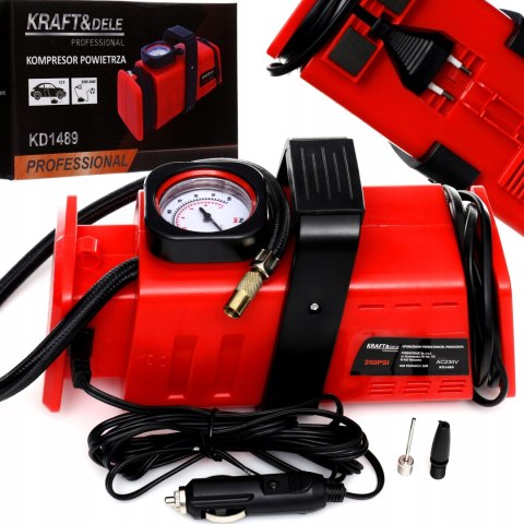 Kompresor samochodowy 12/230V Kraft&Dele KD1489