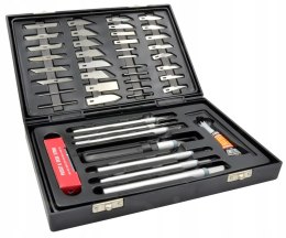 NÓŻ MODELARSKI SKALPEL NOŻYK NOŻYKI ZESTAW 56szt