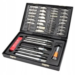 NÓŻ MODELARSKI SKALPEL NOŻYK NOŻYKI ZESTAW 56szt