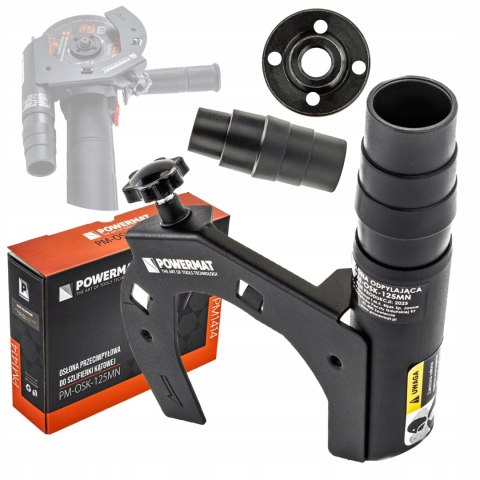 OSŁONA PRZYSTAWKA PRZECIWPYŁOWA ODSYSAJĄCA DO SZLIFIERKI KĄTOWEJ 115-125 MM