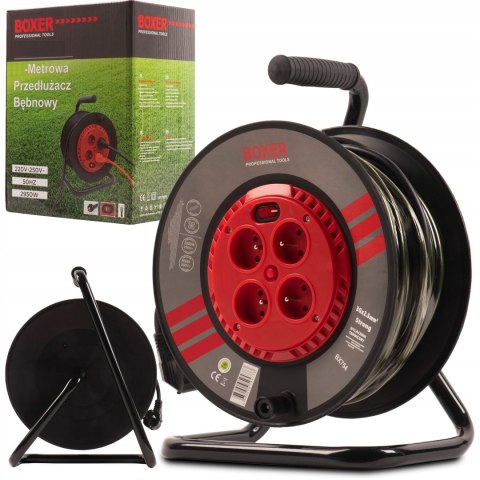 Pp 25m 3x2,5 PRZEDŁUŻACZ BĘBNOWY NA BĘBNIE ZWIJAK