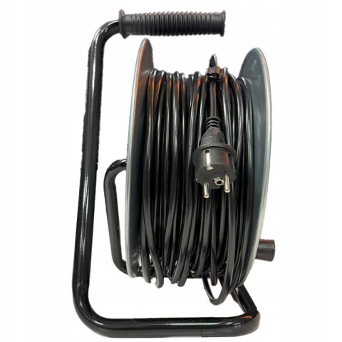 Przedłużacz bębnowy, ogrodowy RANGERS 50 m 4 szt. gniazd czarny