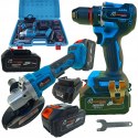 Zestaw elektronarzędzi akumulatorowych 24/48V 5Ah wkrętarka, szlifierka 2w1