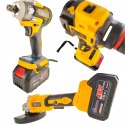 Zestaw narzędzi akumulatorowych 3W1 6Ah WKRĘTARKA SZLIFIERKA KLUCZ 48V