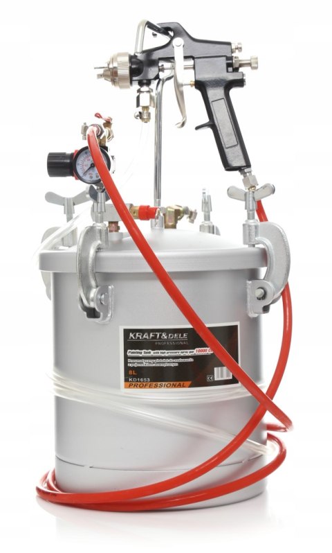 AGREGAT PNEUMATYCZNY MALARSKI 8L PISTOLET DO MALOWANIA LAKIERNICZY