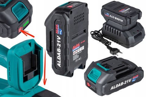 DMUCHAWA AKUMULATOROWA DO LIŚCI ŚNIEGU ogrodowa do liści trawy 2 baterie