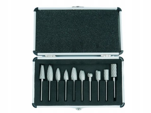 FREZY PILNIKI TRZPIENIOWE DO METALU ZESTAW FREZÓW PILNIKÓW OBROTOWYCH 10EL