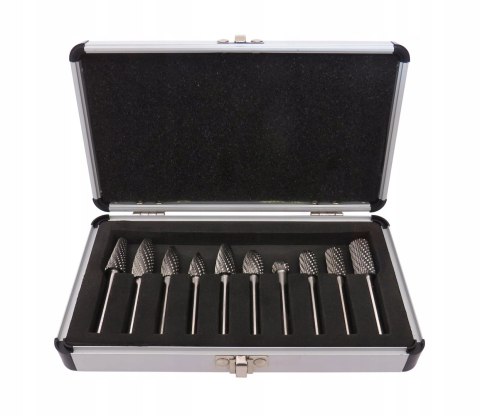 FREZY PILNIKI TRZPIENIOWE DO METALU ZESTAW FREZÓW PILNIKÓW OBROTOWYCH 10EL