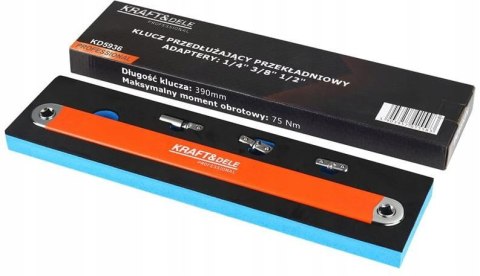 KLUCZ PRZEDŁUŻAJĄCY PRZEKŁADNIOWY+ADAPTERY KRAFT&DELE KD5936