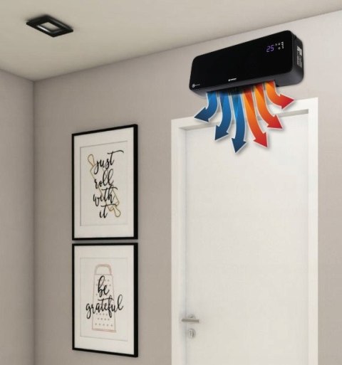 Kurtyna powietrzna Grzejnik CERAMICZNY 2000W Pilot Termowentylator LCD