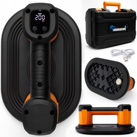 PRZYSSAWKA PRÓŻNIOWA AKUMULATOROWA DO PŁYTEK LCD UCHWYT DO SZYB GRESU 200KG