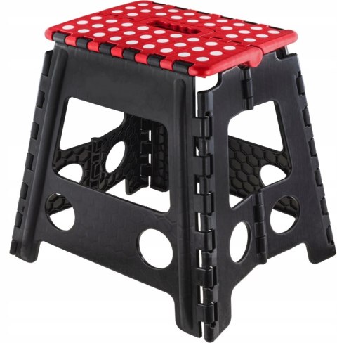 STOŁEK TABORET SKŁADANY KRZESŁO SKŁADANE DUŻY 32CM ANTYPOŚLIZGOWE NÓŻKI