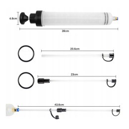 STRZYKAWKA ODSYSARKA POMPKA WYSYSARKA RĘCZNA DO PŁYNÓW CIECZY OLEJU 500ml