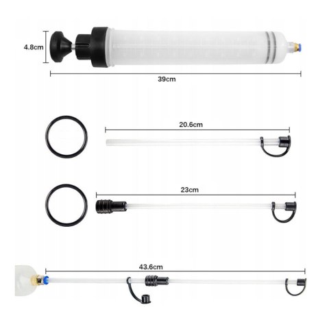 STRZYKAWKA ODSYSARKA POMPKA WYSYSARKA RĘCZNA DO PŁYNÓW CIECZY OLEJU 500ml