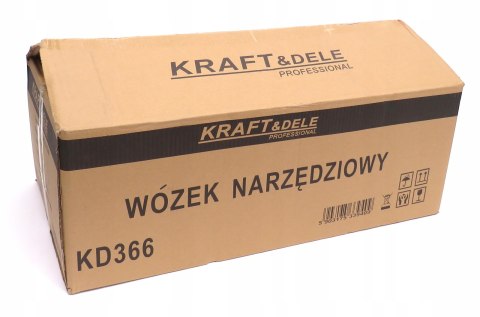 SZAFKA NARZĘDZIOWA PUSTA WÓZEK WARSZTATOWY PÓŁKI KÓŁKA KD366