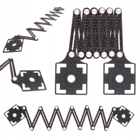 Szablon przymiar wzornik znacznik otworów płytek