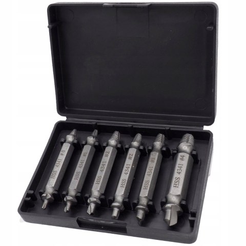 Wykrętaki do usuwania wkrętów Falon-Tech FT0606 6 szt.