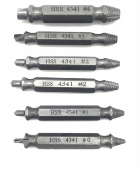 Wykrętaki do usuwania wkrętów Falon-Tech FT0606 6 szt.