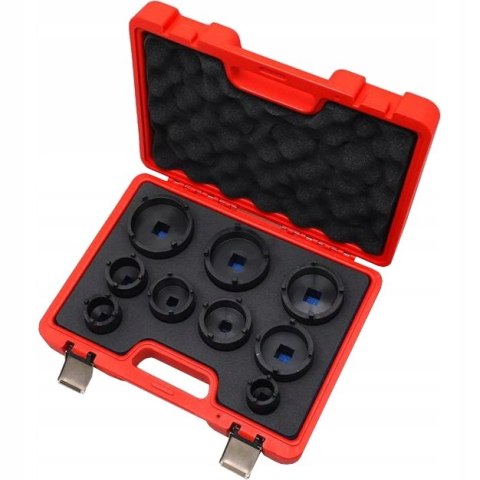 ZESTAW NASADEK KLUCZY KLUCZE NAKRĘTEK ROWKOWYCH WIEŃCOWYCH SWORZNI KM4-KM12