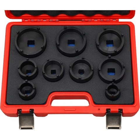 ZESTAW NASADEK KLUCZY KLUCZE NAKRĘTEK ROWKOWYCH WIEŃCOWYCH SWORZNI KM4-KM12