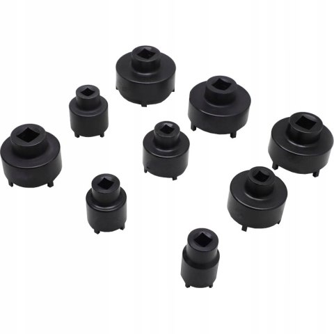 ZESTAW NASADEK KLUCZY KLUCZE NAKRĘTEK ROWKOWYCH WIEŃCOWYCH SWORZNI KM4-KM12