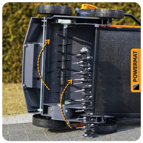 AERATOR WERTYKULATOR ELEKTRYCZNY 3w1 2600W Z KOSZEM AERACJA WERTYKULACJA