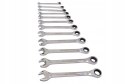 KLUCZE PŁASKO OCZKOWE Z GRZECHOTKĄ ZESTAW KLUCZY KOMPLET 12EL. 8-19MM CrV