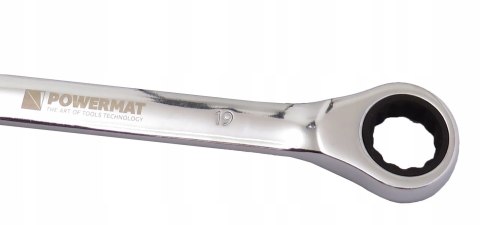 KLUCZE PŁASKO OCZKOWE Z GRZECHOTKĄ ZESTAW KLUCZY KOMPLET 12EL. 8-19MM CrV