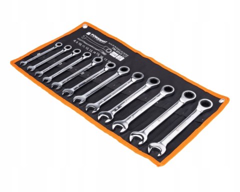 KLUCZE PŁASKO OCZKOWE Z GRZECHOTKĄ ZESTAW KLUCZY KOMPLET 12EL. 8-19MM CrV