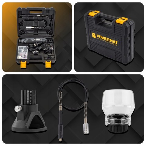 MINI SZLIFIERKA PROSTA TRZPIENIOWA FREZARKA WIELOFUNKCYJNA LCD +ZESTAW XXL