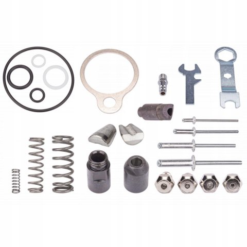 Nitownica PNEUMATYCZNA Do Nitów 2,4 - 6,4 mm 1400kg Solidna Zestaw