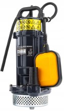 POMPA DO WODY CZYSTEJ BRUDNEJ Z PŁYWAKIEM ZATAPIALNA MOCNA 750W 6000 l/h 1"