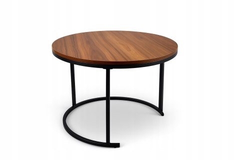 STOLIK KAWOWY 2w1 ZESTAW 2 STOLIKÓW KAWOWYCH OKRĄGY DO SALONU 70X45 + 50X40