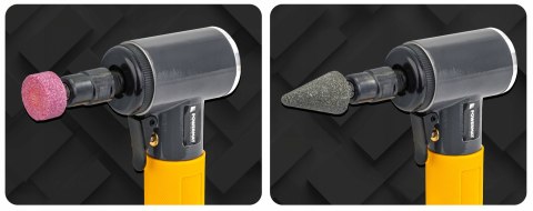 SZLIFIERKA POLERKA PNEUMATYCZNA 1/4" 6BAR ZESTAW FREZÓW PADÓW SZLIFIERSKICH