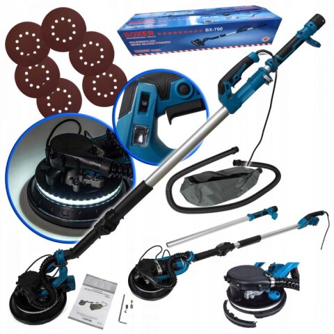 SZLIFIERKA ŻYRAFA DO GIPSU GŁADZI BEZPYŁOWA LED BX-700