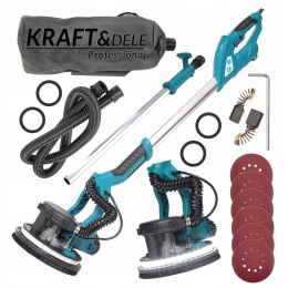 SZLIFIERKA ŻYRAFA DO GIPSU TYNKÓW GŁADZI TYNKU 2000W LED BEZPYŁOWA 225mm