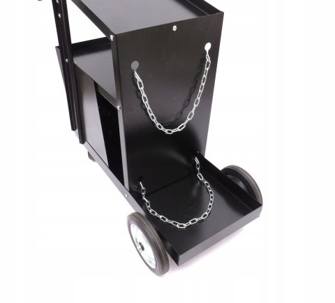 WÓZEK SPAWALNICZY DO SPAWAREK z PÓŁKĄ na BUTLE METALOWE KÓŁKA POD MIGOMAT