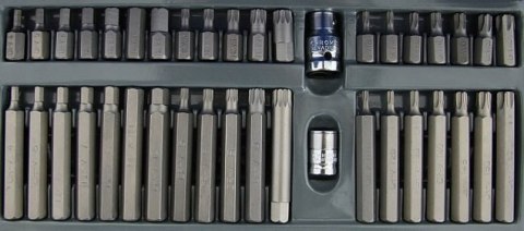ZESTAW KLUCZE TORX SPLINE IMBUS HEX BITY 40szt CrV