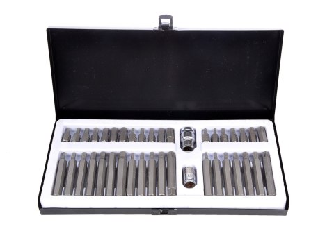 ZESTAW KLUCZE TORX SPLINE IMBUS HEX BITY 40szt CrV