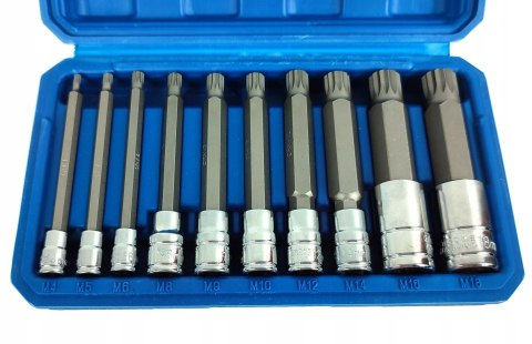 ZESTAW NASADEK SPLINE M4-M18 DŁUGIE