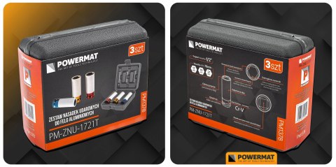 ZESTAW NASADEK UDAROWYCH DO FELG ALUMINIOWYCH 17/19/21 MM KOLOROWE 3 SZT