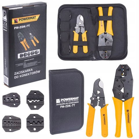 Zaciskarka Do Konektorów Praska do TULEJEK Końcówek 7w1 5 Matryc 10-35 mm