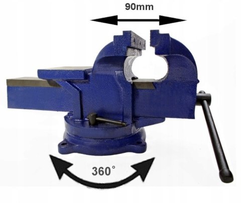 IMADŁO ŚLUSARSKIE 100 MM OBROTOWE Z KOWADŁEM 360 OBROTOWE CIĘŻKIE SOLIDNE