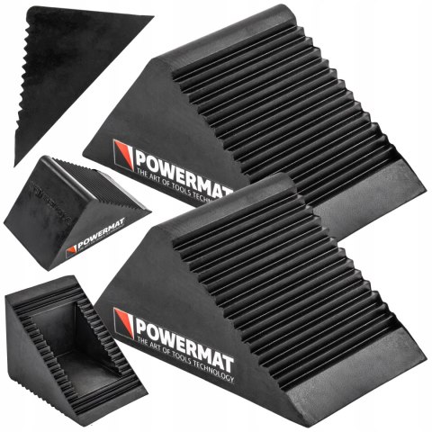 KLINY GUMOWE POD KOŁA DRZWI KOŁO BLOKADA DO KÓŁ 2 SZT. 135x80 MM